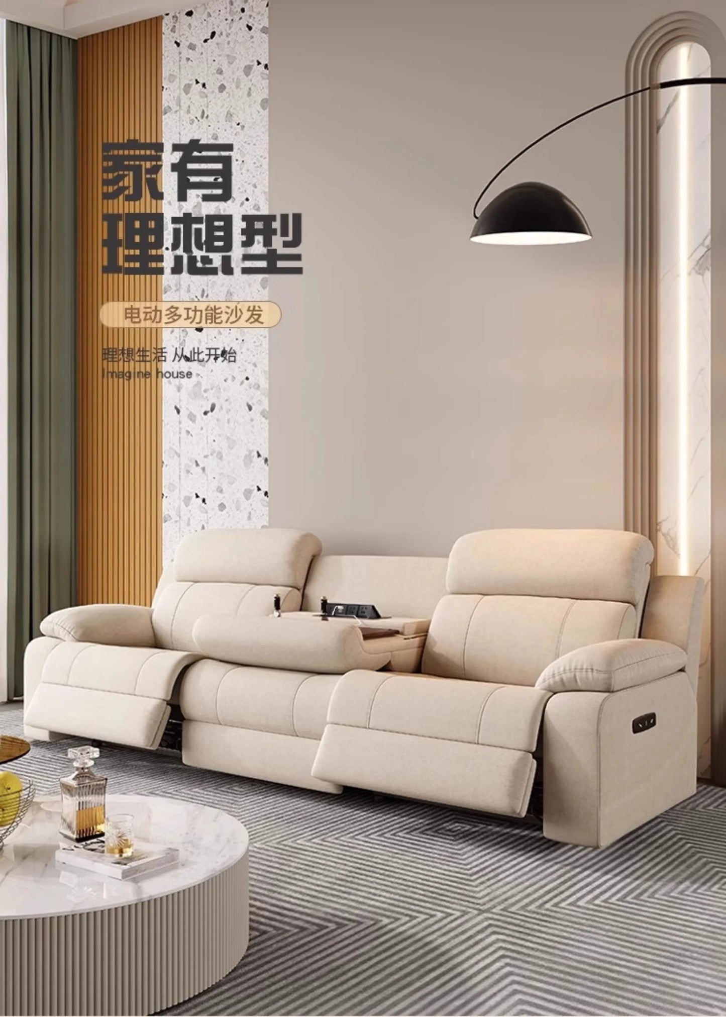 Italian Modern Sofas Fabric Armchairs Convertible Bedrooms Sofas Elegant Electric Muebles Para El Hogar Home Furniture