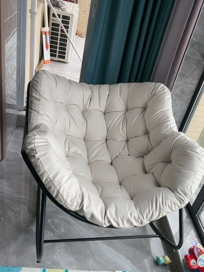 PE Rattan Weave Rocking Chair Lie Down or Sleep Lunch Break Chair Living Room Balcony Chaise Longue Adult Kid Recliner Lazy Sofa