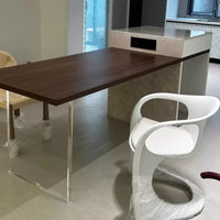 Nordic Simple Design Art Curved Chair Home Balcony Backrest Living Room Dining Room Chair Home Decor Bedroom Dressing Chair