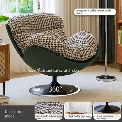 Large Swivel Chair, Modern Luxury Design, Relaxing Comfy Armchair, Lazy Puffs Sedie Da Soggiorno Home Furniture