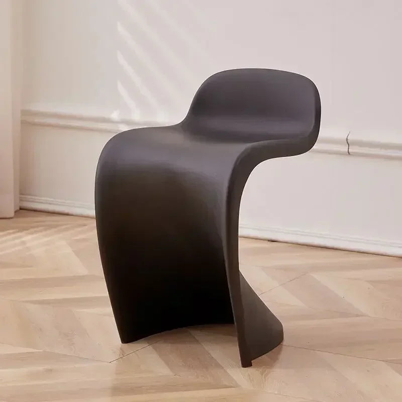 Portable Dining Chairs Lightweight Makeup Chair Modern Design Living Room Single Chair Multifunction Stackable Household Chairs