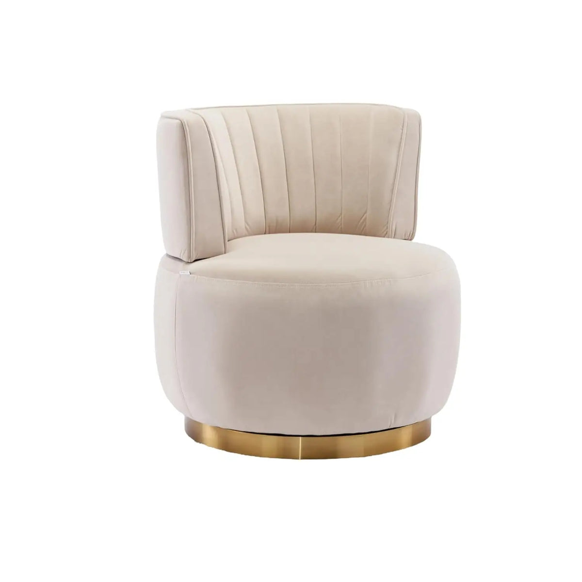 Modern Velvet Swivel Barrel Chair, 360 Degree Plush Upholstered Round Armchair with Wide Seat, Cozy Lounge Chair, Customized