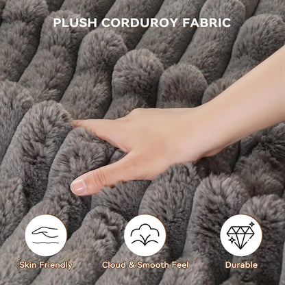 Grey Cloud Sectional Couch with L-Shape Chaise, Modern Modular Sofa with Deep Seat, Upholstered Couches with Left Facing Chaise