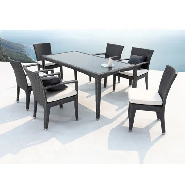 Modern Outdoor Garden Patio Restaurant Furniture Set Rattan Dining Tables and Chairs Outdoor Garden Furniture Sets