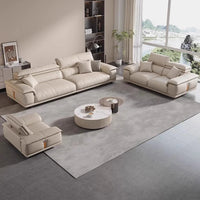 Decoration Genuine Leather Italian Living Room Sofa Luxury Lounge Designer Minimalist Sofas home Modern Family Muebles Furniture