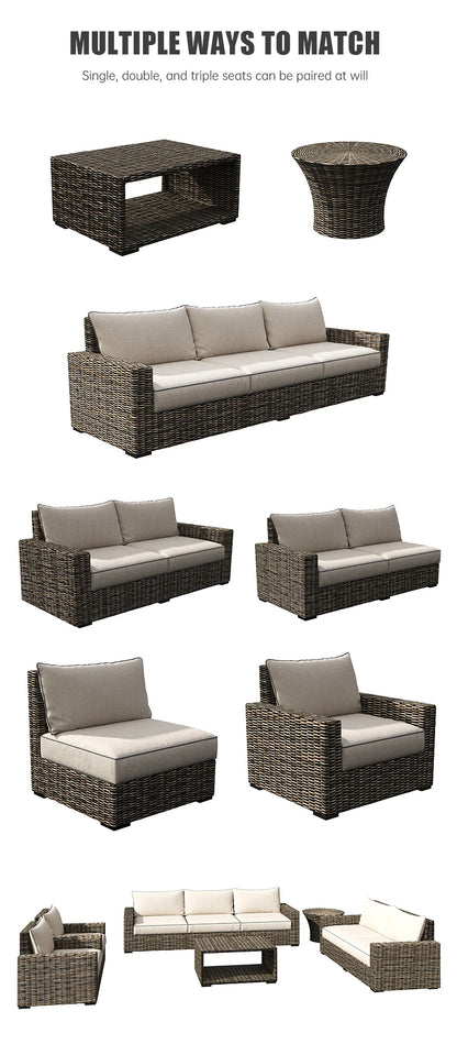 High Quality Wicker Patio Furniture  Rattan Garden Sofa Garden Furniture Set