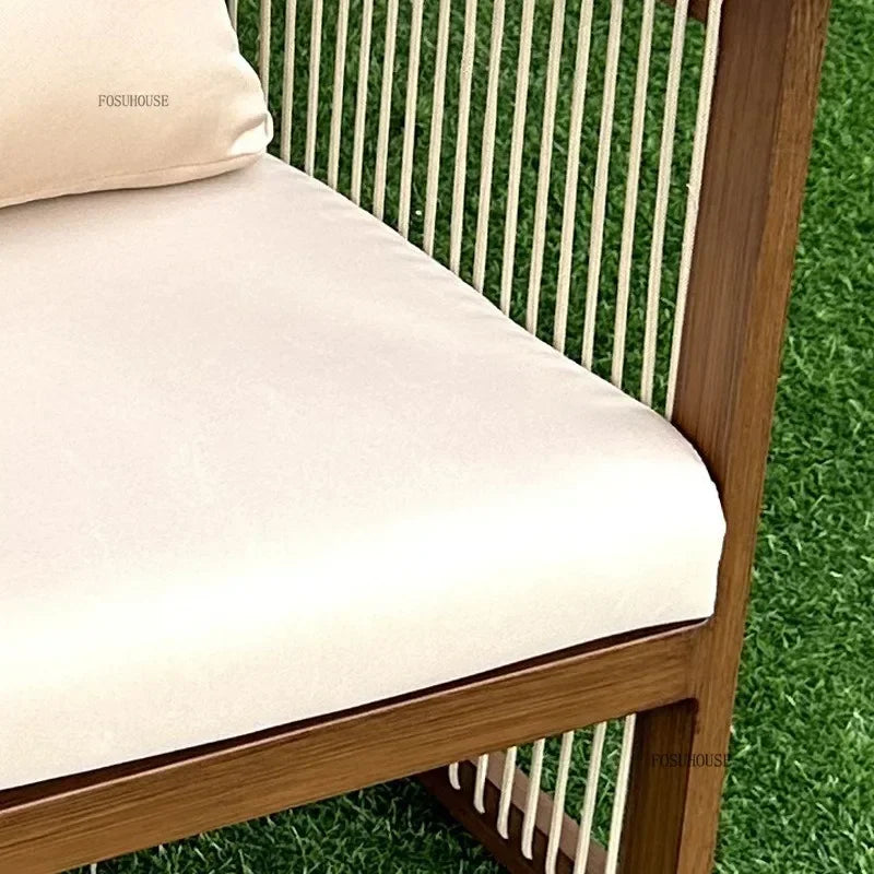 Outdoor Aluminum Alloy Garden Sofas Courtyard Open-air Leisure Sofa Chair Hotel Leisure Dining Chair Waterproof Single Chairs EE