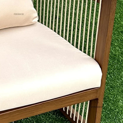 Outdoor Aluminum Alloy Garden Sofas Courtyard Open-air Leisure Sofa Chair Hotel Leisure Dining Chair Waterproof Single Chairs EE