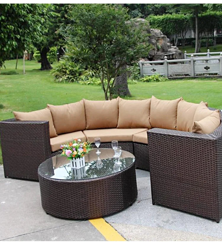 2022 Cheapest Garden Sofas Rattan Outdoor Furniture