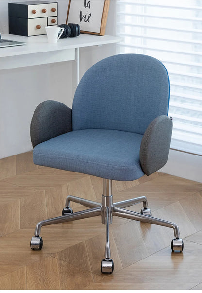 Roller Armrest Office Chair Yellow Soft Modern Study High Swivel Office Chair Ergonomic Relaxing Silla De Escritorio Furniture