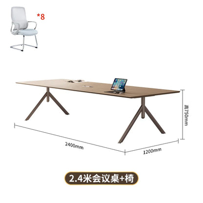 Conference Table Simple Modern Meeting Office Rectangular Business Negotiation Environmental Protection Large And Small Conferen
