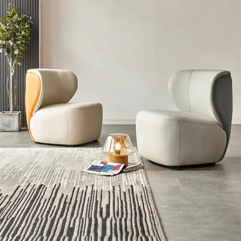 -Customized Velvet Fabric Lounge Sofa Chair Modern Ergonomic Accent Leisure Living Room Chairs