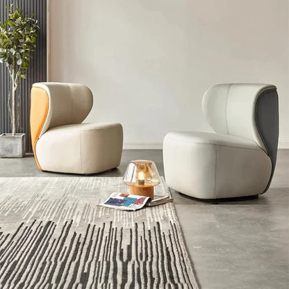 -Customized Velvet Fabric Lounge Sofa Chair Modern Ergonomic Accent Leisure Living Room Chairs