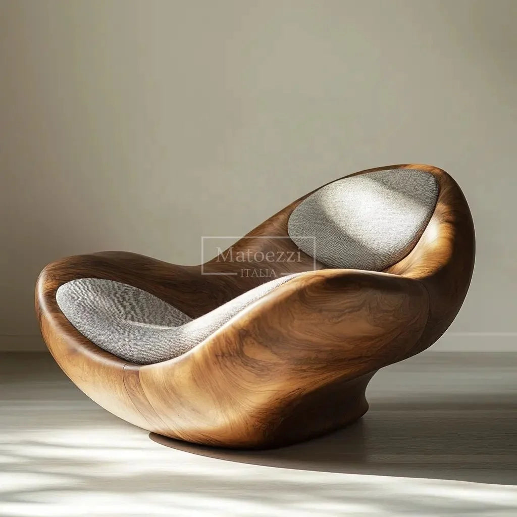 Modern unique shape leisure chair simple design accent chair home hotel solid wood armchair