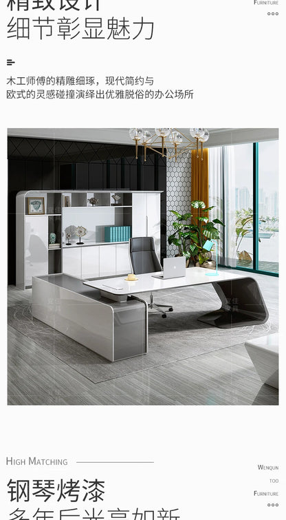 Computer Desk Corner Office Executive Multifunction Home Furniture Organizer Study Table Writing Workshop Desktop Ufficio Room