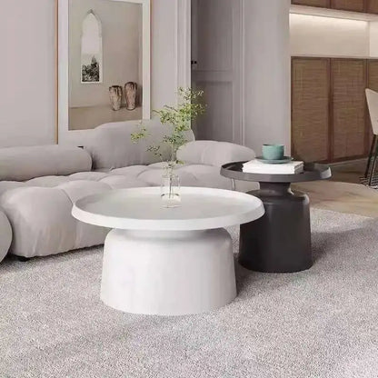 Metal Black Coffee Table Living Room Light Luxury Modern Round Coffee Tables Minimalist Nordic Kaffee Tische Home Furniture