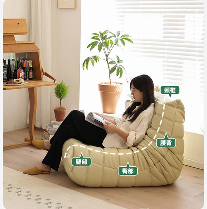 Lazy sofa single leisure chair modern simple technology leather ins