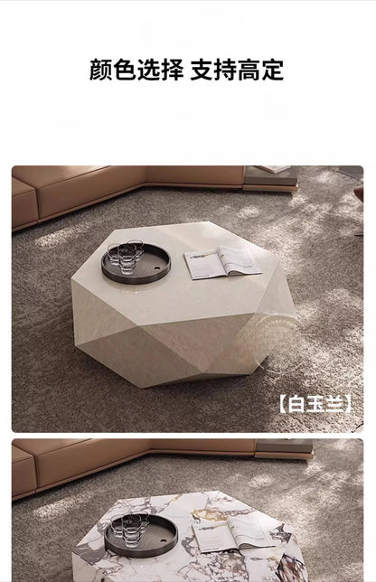 Coffee table small apartment rock slab designer atmospheric Italian living room high-end creative coffee table