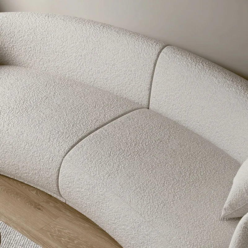 Nordic Minimalist Soft Lambswool Sofa Comfy Elegant 2/3/4-Seater Couch for Small Apartment Office Modern Home Living Room Sofas