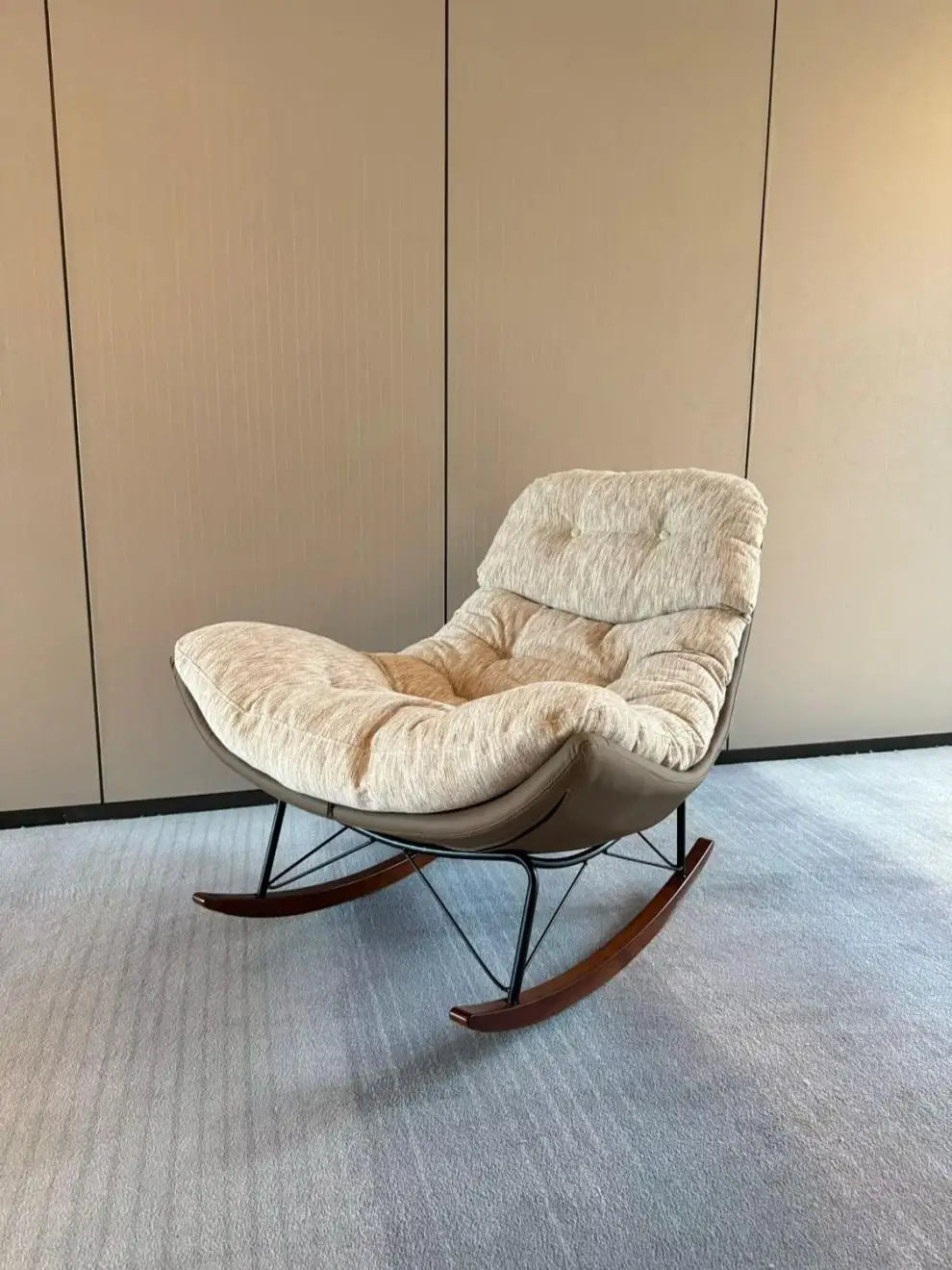 Premium light luxury lazy rocking chair sedentary without collapsing living room single sofa chair