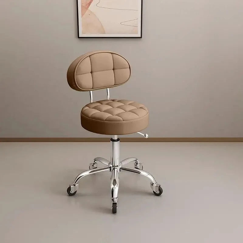 Adjustable Nail, Makeup, Hairdressing Shop, Student Stool, Beauty Salon Special Stool, Roller Bar Chair