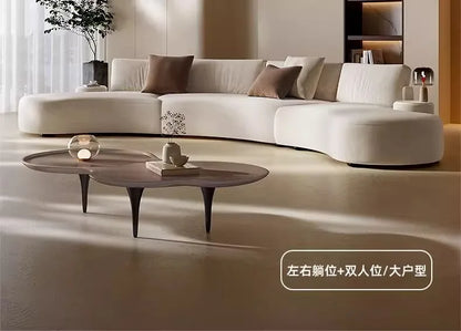 Italian minimalist special-shaped curved fabric sofa villa club small apartment living room home simple SOFA