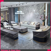 Salon canapés sectionnels salon Tv fond bureau luxe canapé Style nordique cuir Divani Da Soggiorno maison accessoires