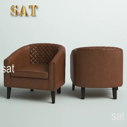 For Modern Tufted Upholstered Armchair Living Room Leisure Chair Single Sofa Chair Balcony Bedroom Study Room Barrel Club Chair