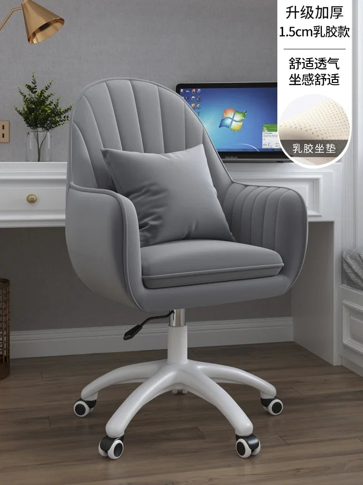 Executive Dormitory Lift Swivel Computer Chair Home Hotel Backrest Office Chairs Study Learning Bedroom Casual Makeup Chair