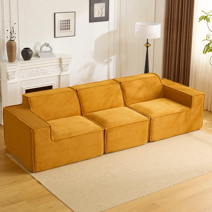 Vacuum compression sofa tofu block combination modern simple living room small apartment retro cross-border fabric furniture
