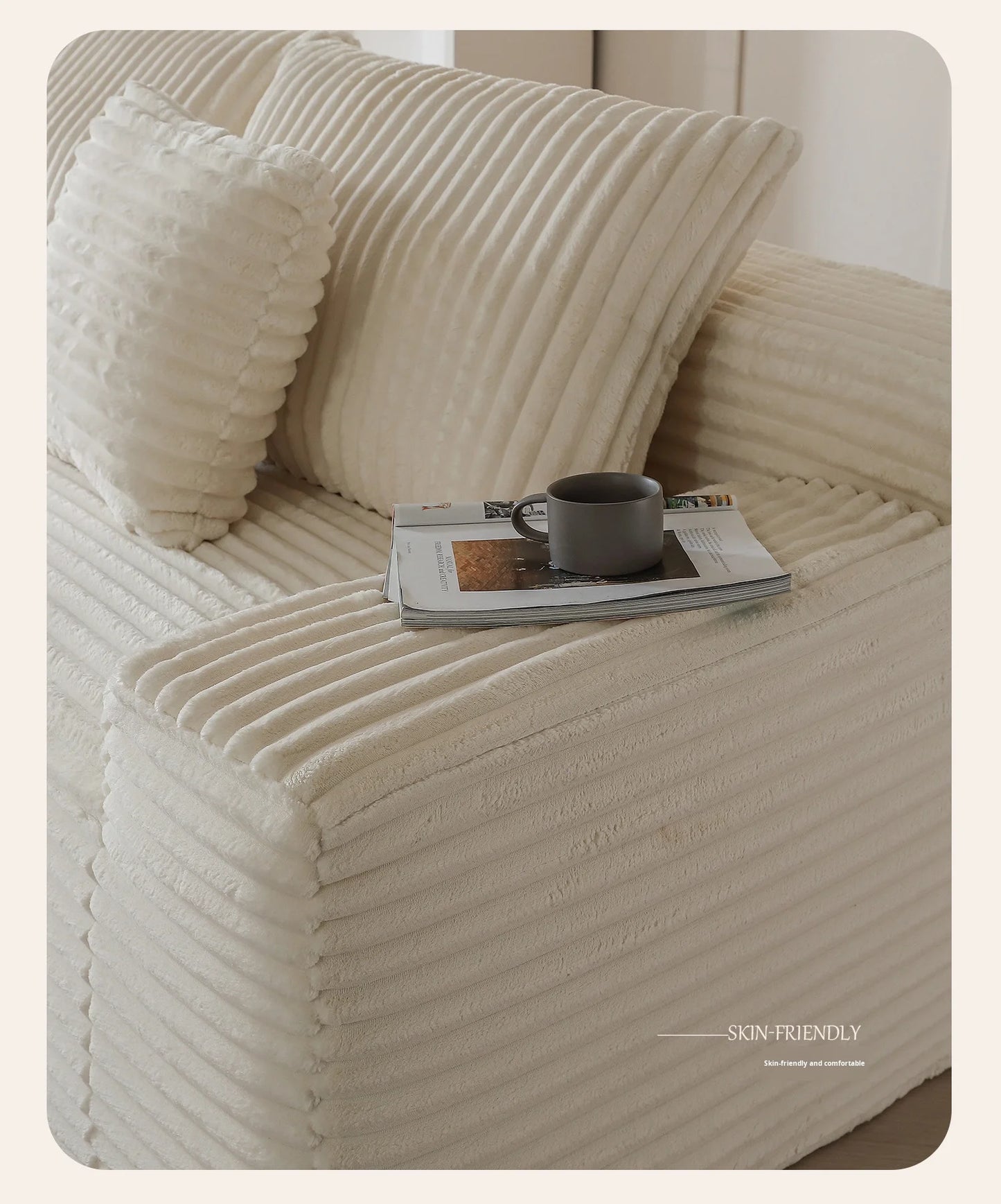 Modern Sectional Sofa Modular Design Fabric Sofa for Small Apartment Living Room