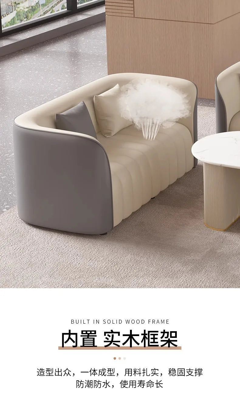 Custom. Light Luxury Hotel Lobby Exclusive Reception Negotiation Leisure Table and Chairs Beauty Salon Lobby Reception Business