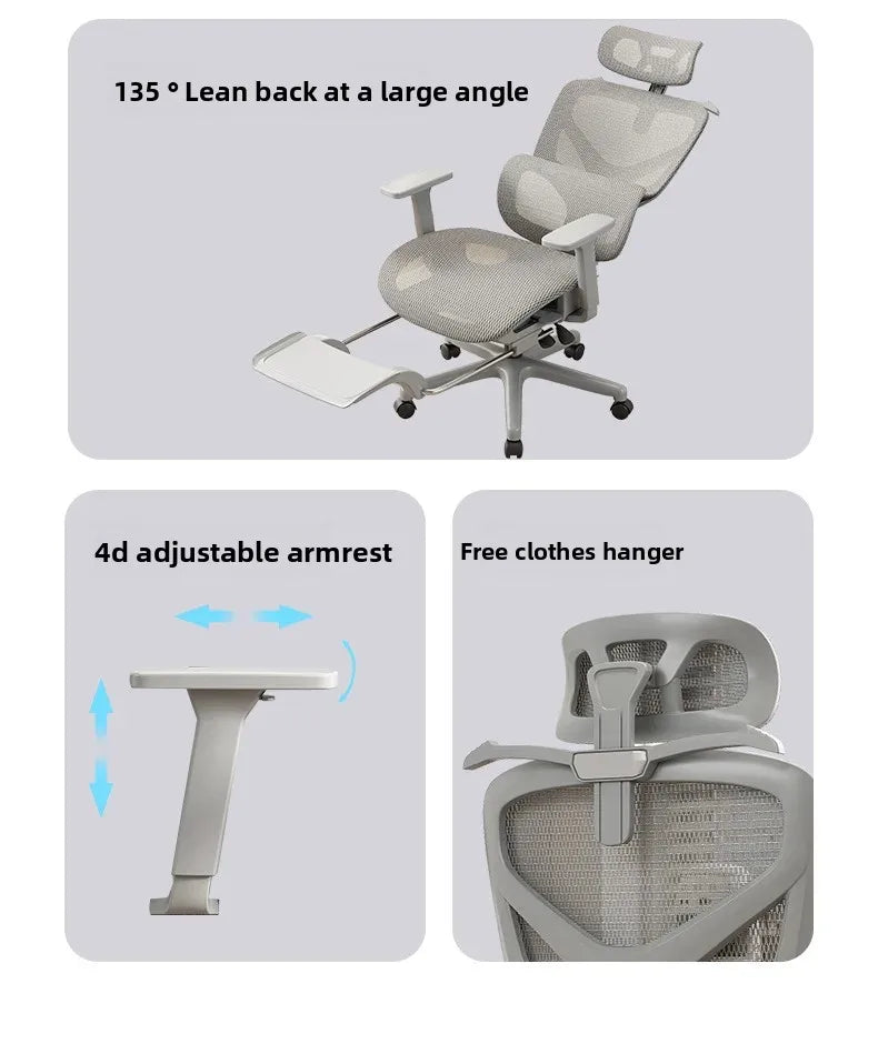 Computer Gaming Chair Ergonomic Chair Adjustable Rotatable Lumbar Support Sedentary Not Tired Silla Gamer Office Furniture