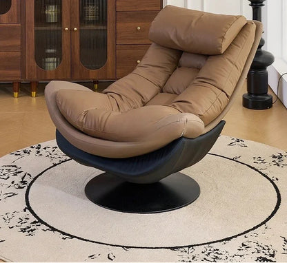 AASingle Sofa Rotating Chair Balcony Living Room Leisure Chair Light Luxury