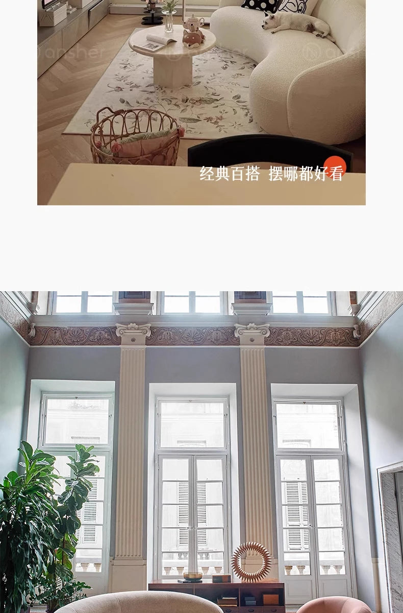 Cashew sofa Nordic light luxury modern simple living room fabric sofa combination straight row sofa