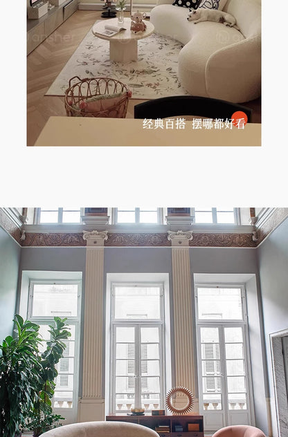 Cashew sofa Nordic light luxury modern simple living room fabric sofa combination straight row sofa