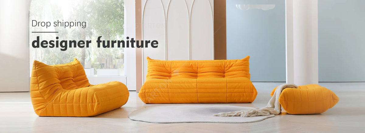 ATUNUS USA Showroom in Stock Sofa American Classic Living Room Furniture Corduroy Modular Sectional Couch Sofa Sets