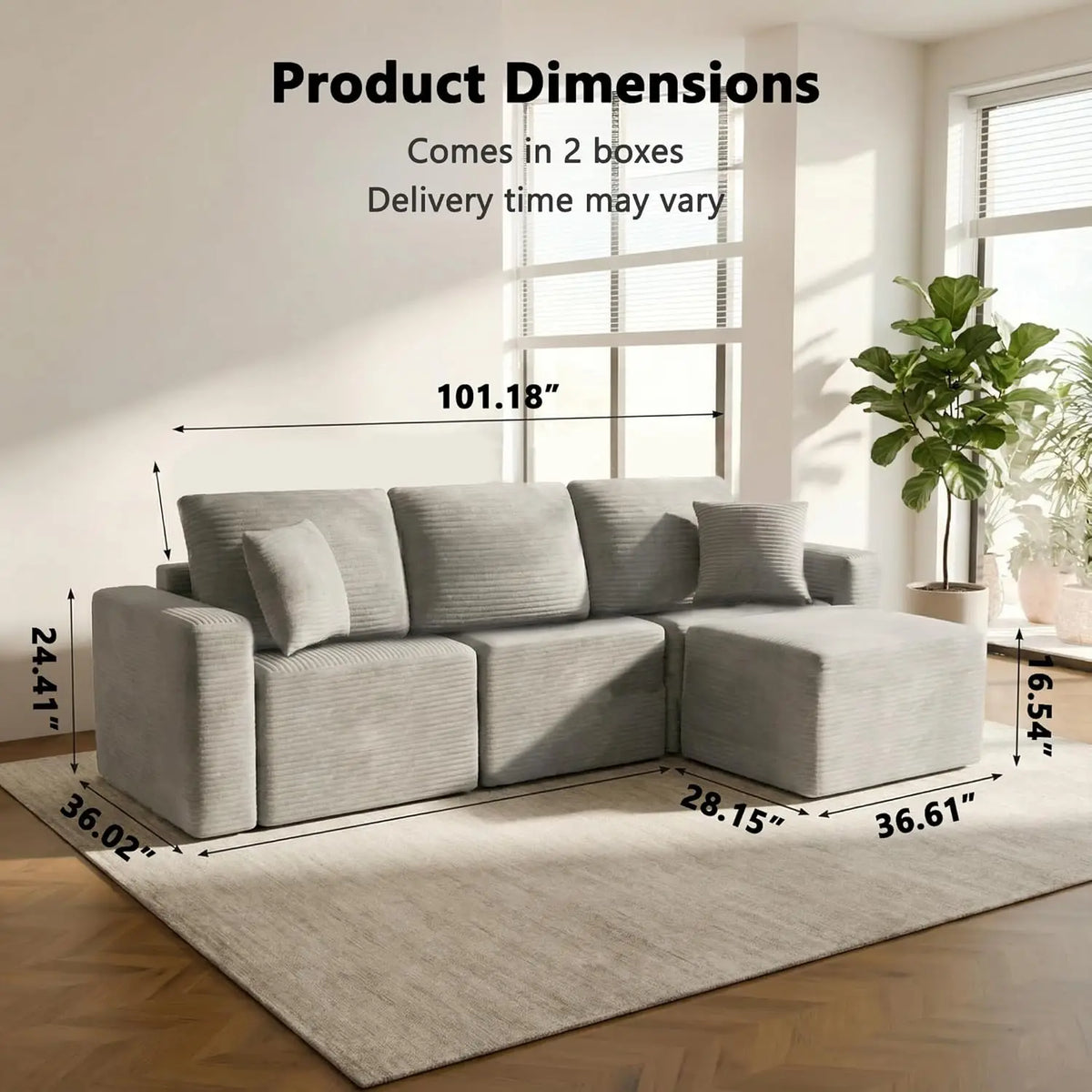 Grey L Shaped Sectional Sofa Deep Seat Cloud Modular Upholstered Living Room Furniture Custom