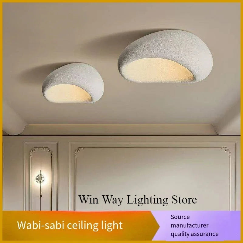 Wabi-Sabi Ceiling Light Modern Japanese Nordic Bedroom Lamp