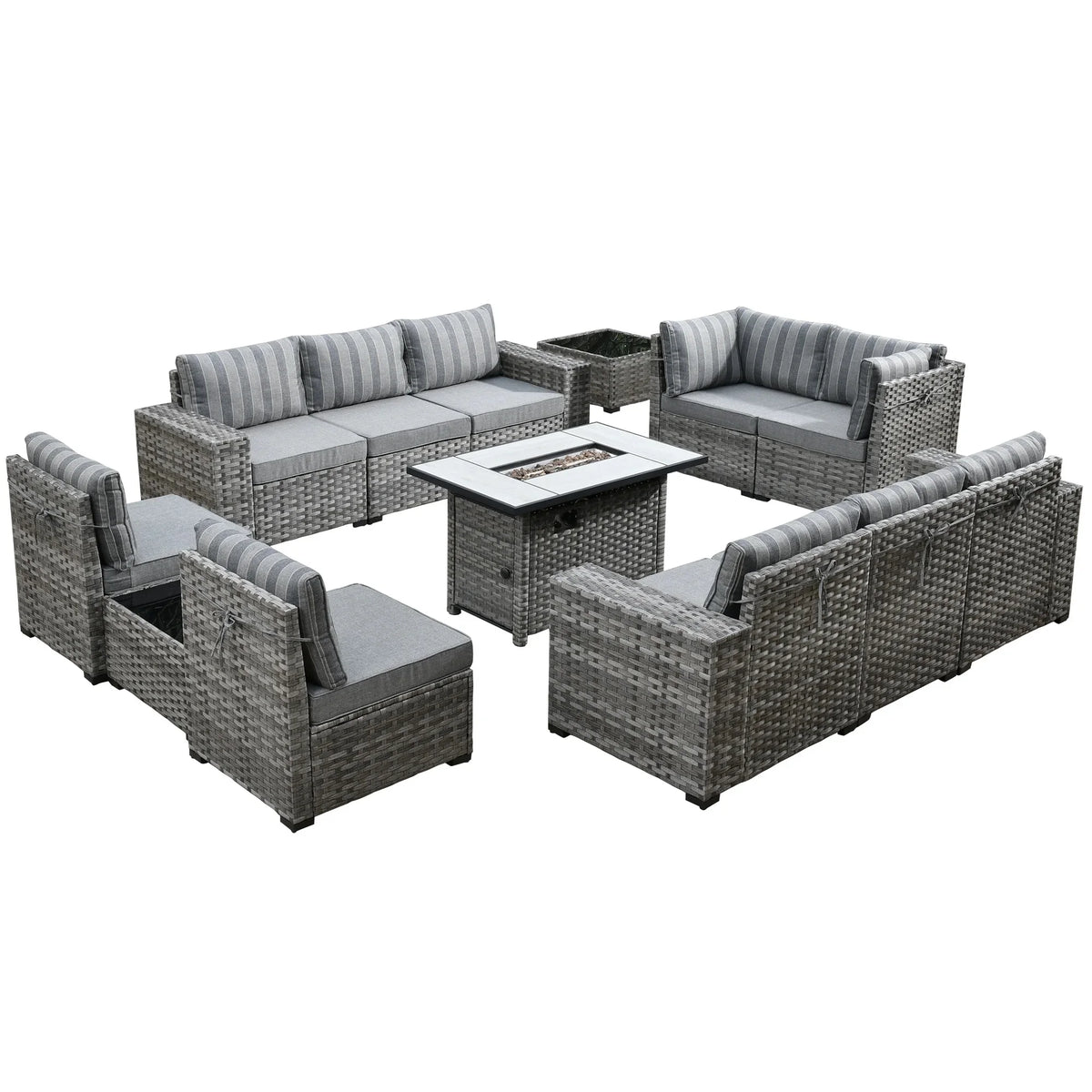 Best Seller Rattan Wicker Garden Set Rattan Outdoor Wicker Sofa Cheap Rattan Wicker Terrace Furniture Balcony Seating Group