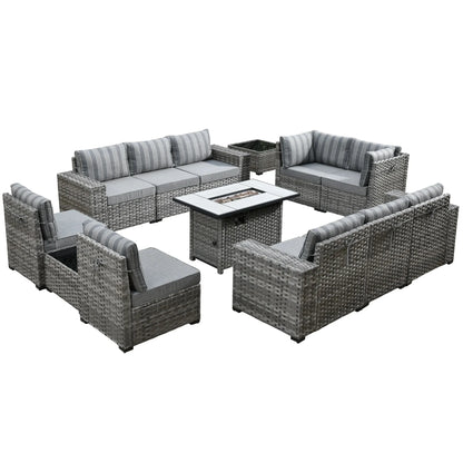 Best Seller Rattan Wicker Garden Set Rattan Outdoor Wicker Sofa Cheap Rattan Wicker Terrace Furniture Balcony Seating Group