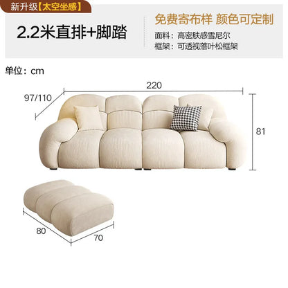 Big Size Living Room Sofa Luxury Italian Full Luxury Armchair Couch Cloud 2 People Corner Floor Reclining Furniture Decoration