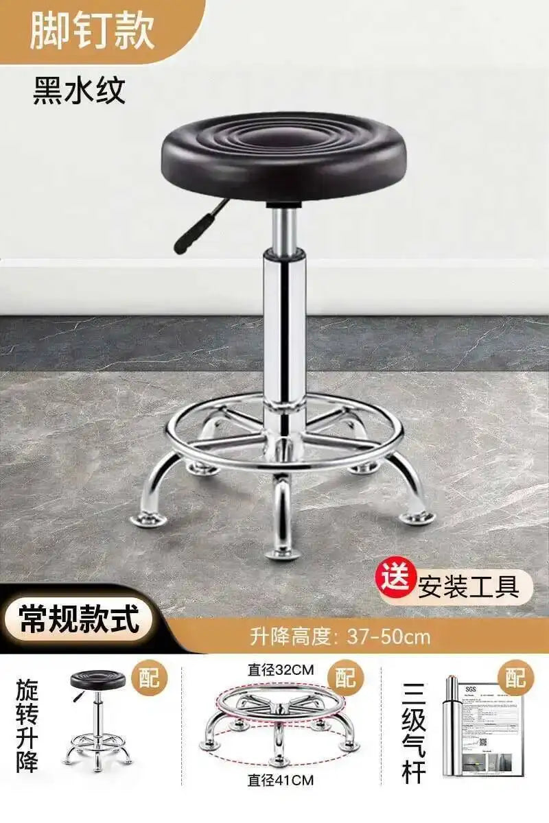 Vintage Bar Chairs Accent Modern Barber Adjustable Office Counter Bar Chairs Nordic High Taburete Silla Furniture YN50BC