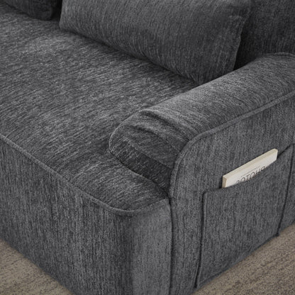 L-shaped luxury cross-section oversized sofa, simple design, living room apartment reception comfortable sofa