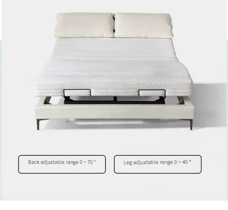 Soft bed Adjustable backrest Soft comfortable bedroom bed Soft folding bed