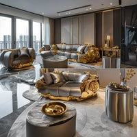 Special Design Living Room Funiture Comfortable Set Leather Black Sofa Hot sales