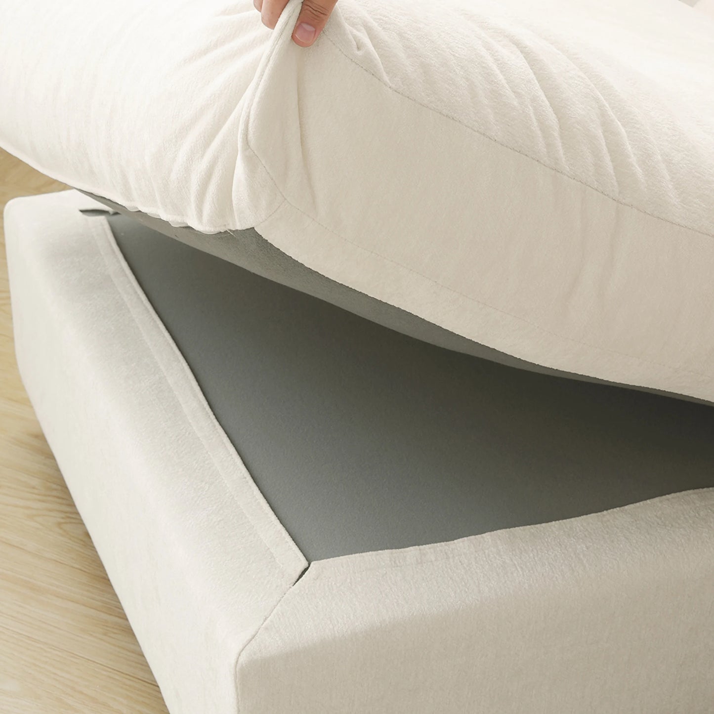 134'' U Shape Sectional Couches for Living Room Modular Sofas with Chaise Ottomans Cloud Sectional Couch, Sofa Covers Washable