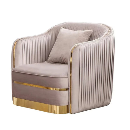 Factory Direct Sales of the Latest Design Luxury Sofa，Velvet Apricot Fabric Living Room Sofa for Hotel Apartment，Sizes Availa