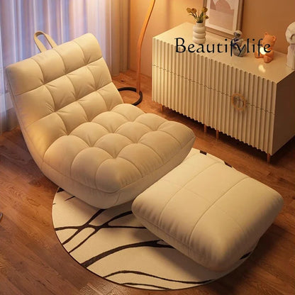 uu White Cream Living Room Chairs Relaxing Balcony Throne Comfortable Vintage Beauty Chairs Ergonomic Fauteuil Trendy Furniture