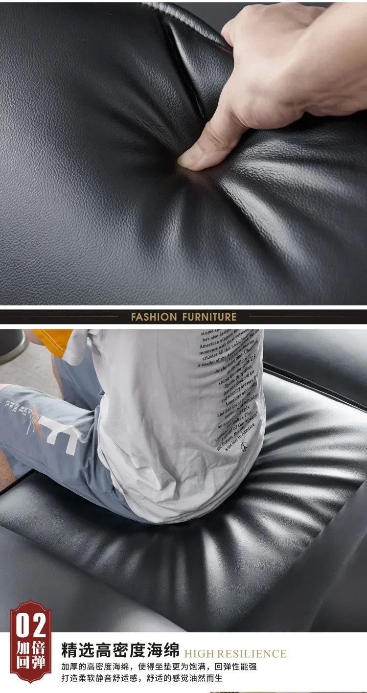 Modern simple office business combination sofa, reception sofa, office leather sofa, office tea sofa